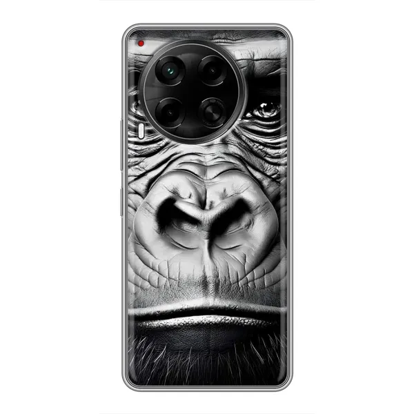 Чехол с рисунком «Черная обезьяна» для TECNO Camon 30 (CL6) Чехол с рисунком «Черная обезьяна» для TECNO Camon 30 (CL6)