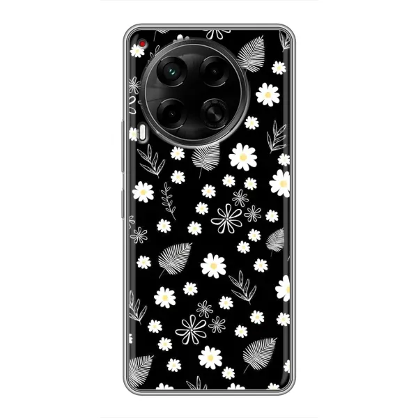 Чехол с рисунком «цветение на чорном» для TECNO Camon 30 (CL6) Чехол с рисунком «цветение на чорном» для TECNO Camon 30 (CL6)