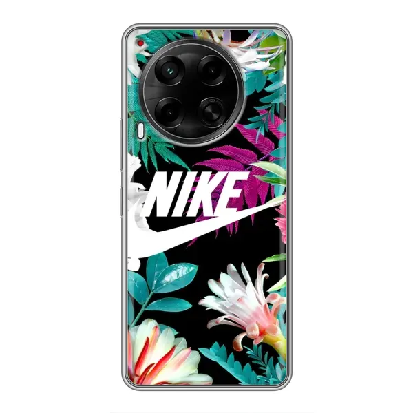 Чехол с рисунком «Цветочный Nike» для TECNO Camon 30 (CL6) Чехол с рисунком «Цветочный Nike» для TECNO Camon 30 (CL6)