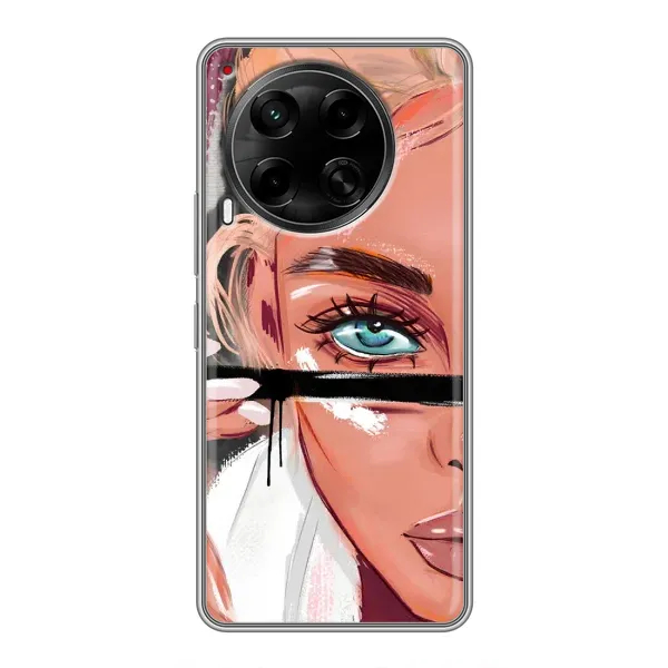 Чехол с рисунком «Девушка и ресницы» для TECNO Camon 30 (CL6) Чехол с рисунком «Девушка и ресницы» для TECNO Camon 30 (CL6)