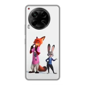 Силіконовий чохол з принтом Зоотрополіс для Tecno Camon 30 (CL6) (Джуді і Нік)