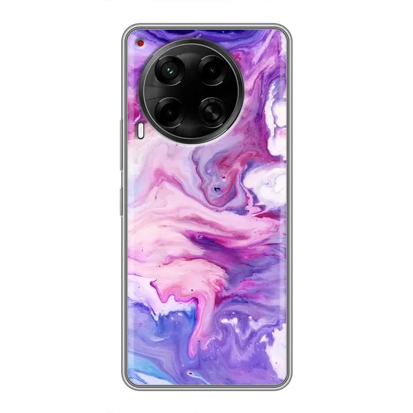 Чехол с рисунком «Фиолетовый мрамор» для TECNO Camon 30 (CL6)