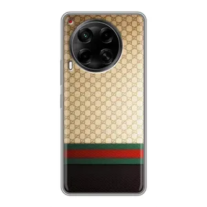 Чехлы Бренд GUCCI для Tecno Camon 30 (CL6) (Фон Гуччи)