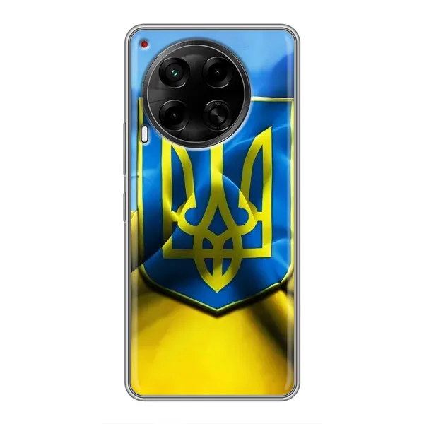 Чехол с рисунком «Герб и Флаг Украины» для TECNO Camon 30 (CL6) Чехол с рисунком «Герб и Флаг Украины» для TECNO Camon 30 (CL6)