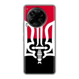 Чохли УПА (Червоно-Чорний) на Tecno Camon 30 (CL6) (Герб України)
