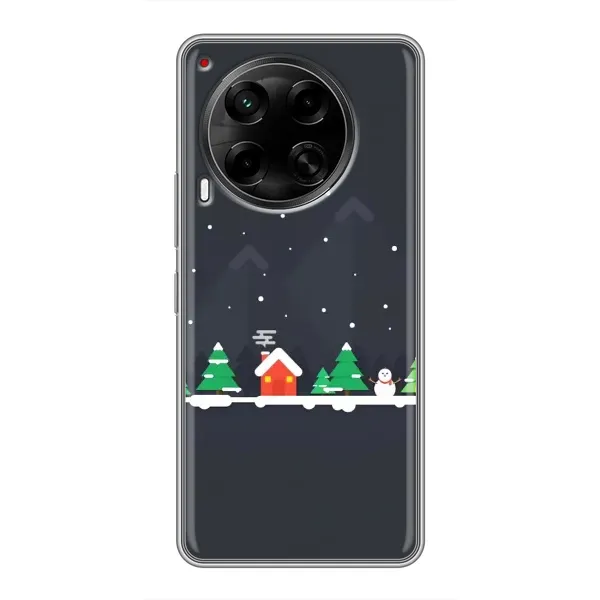 Чехол с рисунком «Город зимний» для TECNO Camon 30 (CL6) Чехол с рисунком «Город зимний» для TECNO Camon 30 (CL6)