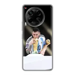 Чехлы Лео Месси Аргентина для Tecno Camon 30 (CL6) (Кубок Мира)