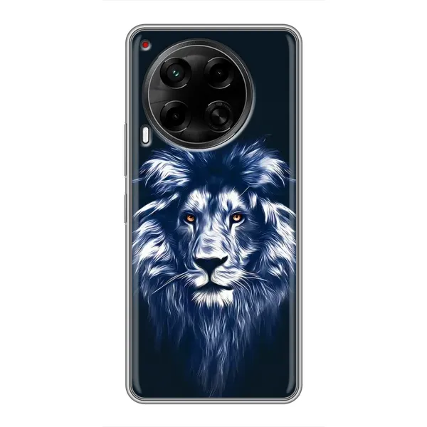 Чехол с рисунком «Лев - синий» для TECNO Camon 30 (CL6)