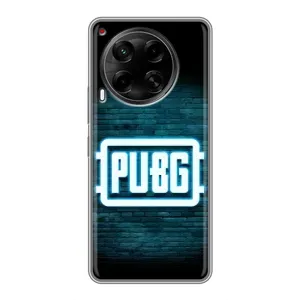 Чехол (TPU) с картинкой "Лого Пабг" на Камон 30 (Лого PUBG)