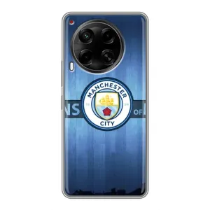 Силиконовые Чехлы принт Футбол на Tecno Camon 30 (CL6) (ManCity)