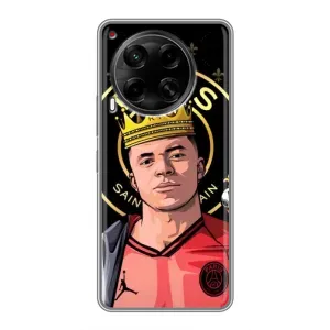 Чехол (TPU) с Футболистом на Tecno Camon 30 (CL6) (Mbappe King)