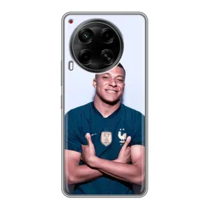 Чехол (TPU) с Футболистом на Tecno Camon 30 (CL6) (Мбаппешичка)