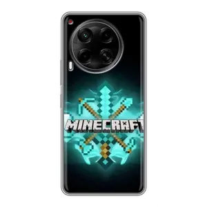 Чехол майнкрафт для Tecno Camon 30 (CL6) (MineCraft 2)