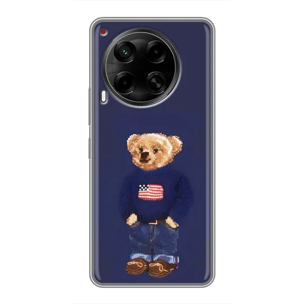 Чехол с рисунком «Мишка USA» для TECNO Camon 30 (CL6)