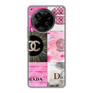 Чохол (Dior, Prada, YSL, Chanel) для Tecno Camon 30 (CL6) (Модніца)
