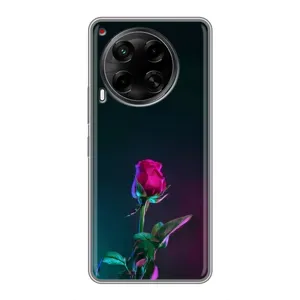 Чохли з принтом Троянд для Tecno Camon 30 (CL6) (Нічна троянда)