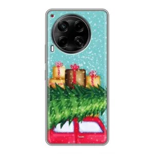 Чехол Новогодняя Елка на Tecno Camon 30 (CL6) (Новогодние подарки)