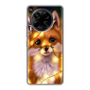 Чохол з Лисичкою для Tecno Camon 30 (CL6) (Новорічне лисеня)