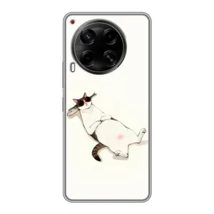 Чехол на тематику: Коты для TECNO Camon 30 (CL6) (Отдых)