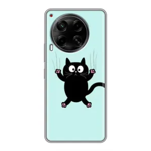 Силіконовий чохол з котиком для Tecno Camon 30 (CL6)