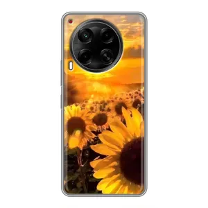 Чохол з Квітами для Tecno Camon 30 (CL6) (поле соняшників)