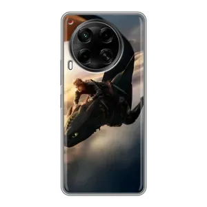 Чехол дракон Беззубик для Tecno Camon 30 (CL6) (Полет Беззубика)