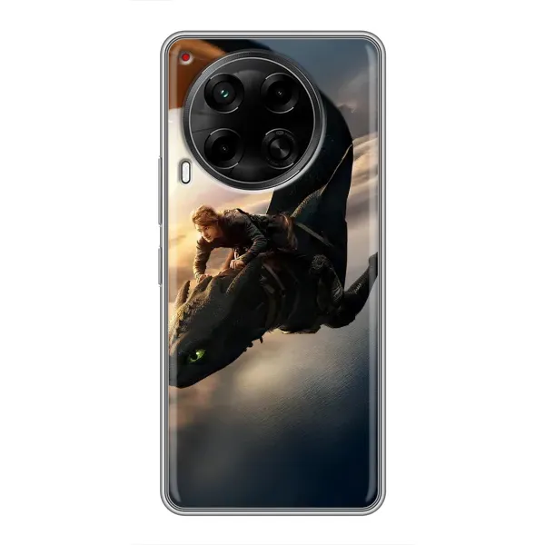 Чехол с рисунком «Полет Беззубика» для TECNO Camon 30 (CL6) Чехол с рисунком «Полет Беззубика» для TECNO Camon 30 (CL6)
