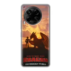 Чехол дракон Беззубик для Tecno Camon 30 (CL6) (Постер Беззубика)