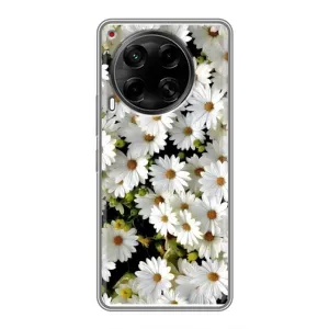Чохол з ромашками на Tecno Camon 30 (CL6) (Рамка в ромашках)