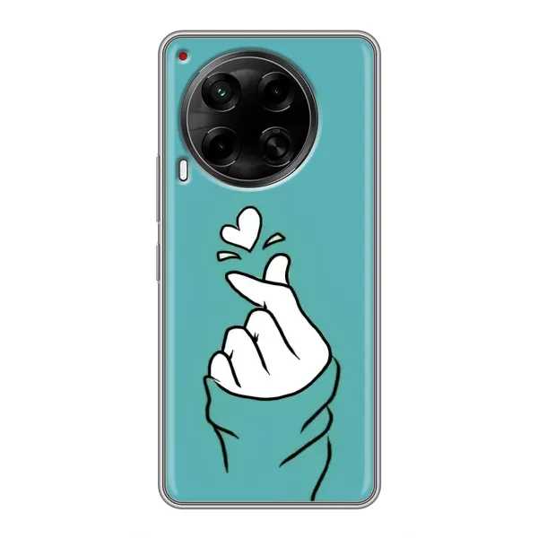Чехол с рисунком «Сердечко на бирюзовом» для TECNO Camon 30 (CL6) Чехол с рисунком «Сердечко на бирюзовом» для TECNO Camon 30 (CL6)