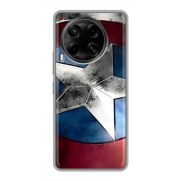 Чохол з малюнком «Щит Капітана Америки» для TECNO Camon 30 (CL6) Чохол з малюнком «Щит Капітана Америки» для TECNO Camon 30 (CL6)