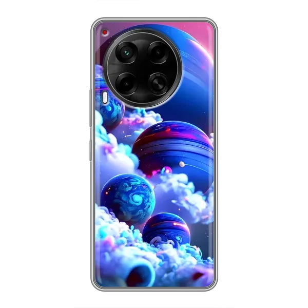 Чехол с рисунком «Синие планеты» для TECNO Camon 30 (CL6) Чехол с рисунком «Синие планеты» для TECNO Camon 30 (CL6)