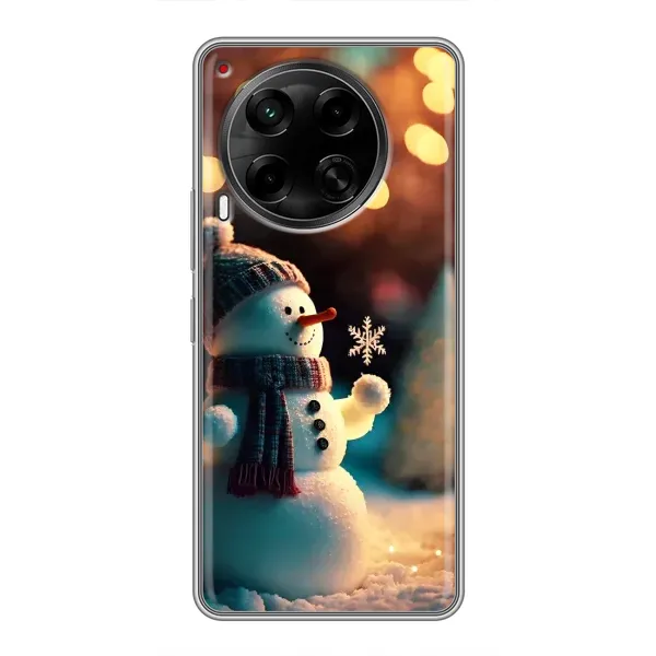 Чехол с рисунком «Снеговик праздничный» для TECNO Camon 30 (CL6) Чехол с рисунком «Снеговик праздничный» для TECNO Camon 30 (CL6)
