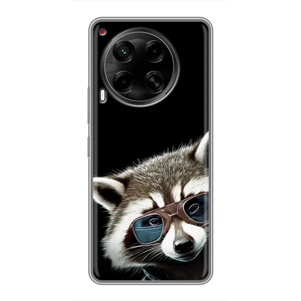 Чохол з малюнком «Стильний Єнот» для TECNO Camon 30 (CL6) Чохол з малюнком «Стильний Єнот» для TECNO Camon 30 (CL6)