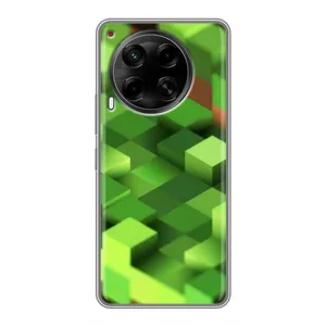 Чехлы для Tecno Camon 30 (CL6) (Персонажи Майн Крафт) (Текстура)