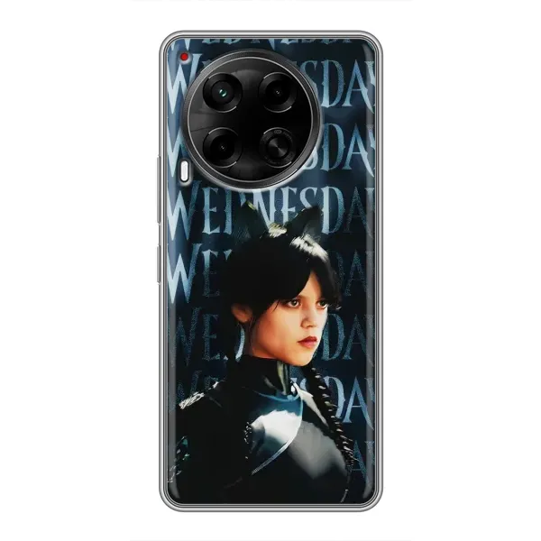 Чехол с рисунком «Уэнздей с ушками» для TECNO Camon 30 (CL6) Чехол с рисунком «Уэнздей с ушками» для TECNO Camon 30 (CL6)