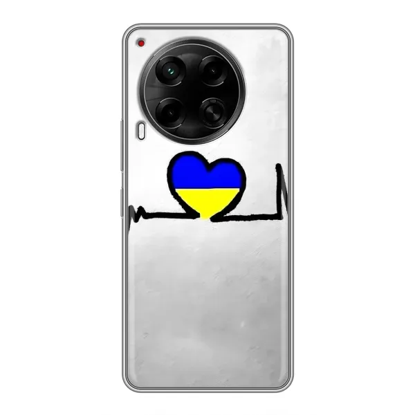 Чохол з малюнком «Українська кардіограма» для TECNO Camon 30 (CL6)