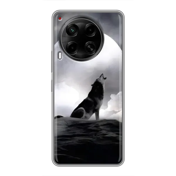 Чехол с рисунком «Волк и луна» для TECNO Camon 30 (CL6) Чехол с рисунком «Волк и луна» для TECNO Camon 30 (CL6)