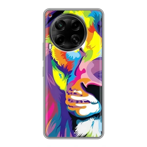 Чехол с рисунком «Яркий Лев» для TECNO Camon 30 (CL6)