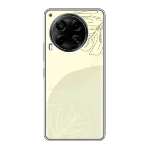 Чохол квітковий дизайн для Tecno Camon 30 (CL6) (Зелений фон)