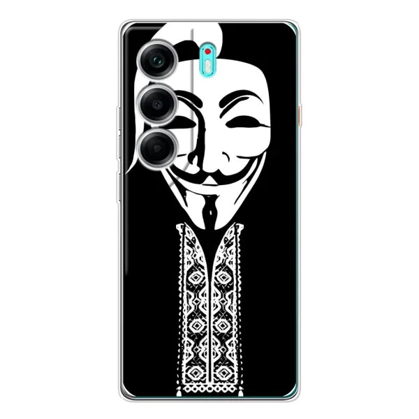 Чехол с рисунком «Анонимус» для TECNO Camon 40