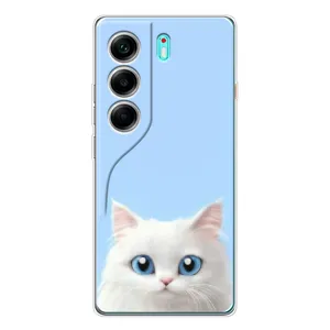 Чохол на тематику: Коти для TECNO Camon 40 (Білий кіт)