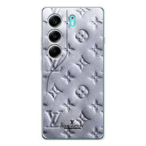 Текстурний Чохол Louis Vuitton для Модель телефону українськими буквами і цифрами можна написати так: ТЕКНО Камон 40. (Білий ЛВ)