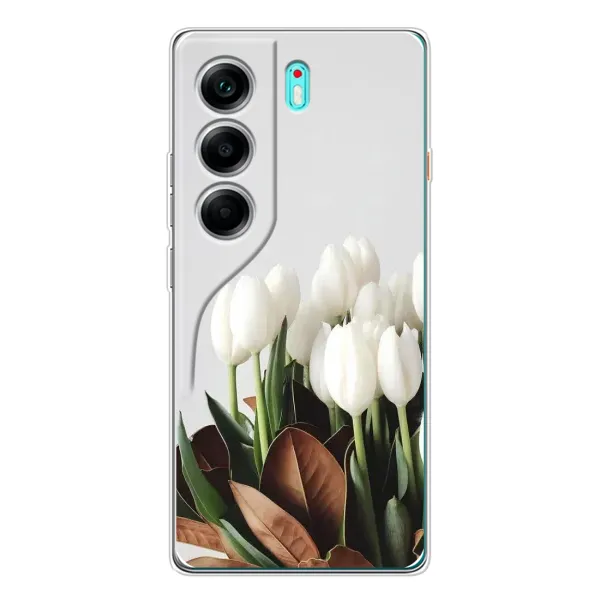 Чехол с рисунком «Букет тюльпанов» для TECNO Camon 40
