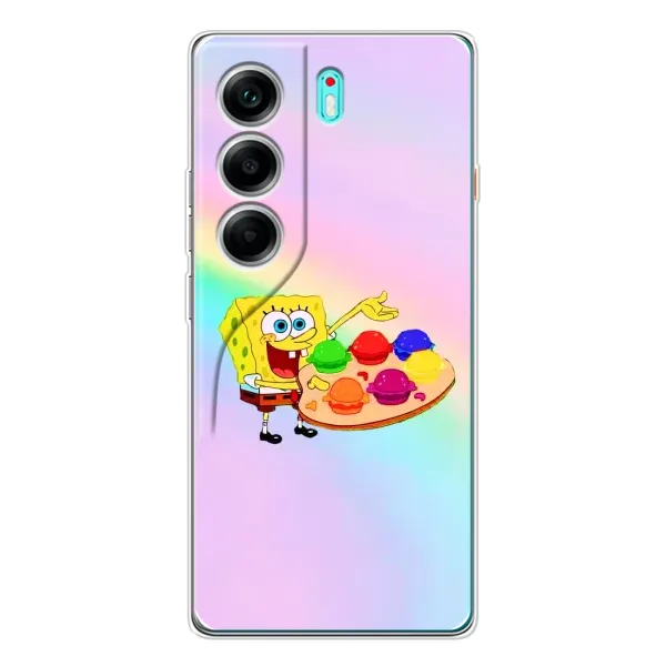 Чехол с рисунком «Бургеры» для TECNO Camon 40