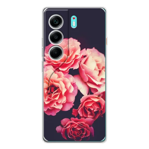 Чехол с рисунком «Бутоны» для TECNO Camon 40 Чехол с рисунком «Бутоны» для TECNO Camon 40
