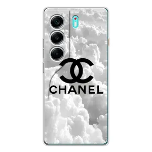 Чехол с Брендами одежды на ТЕКНО Камон 40 (CHANEL)