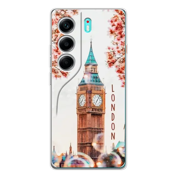 Чохол з малюнком «Годинник Лондон» для TECNO Camon 40 Чохол з малюнком «Годинник Лондон» для TECNO Camon 40