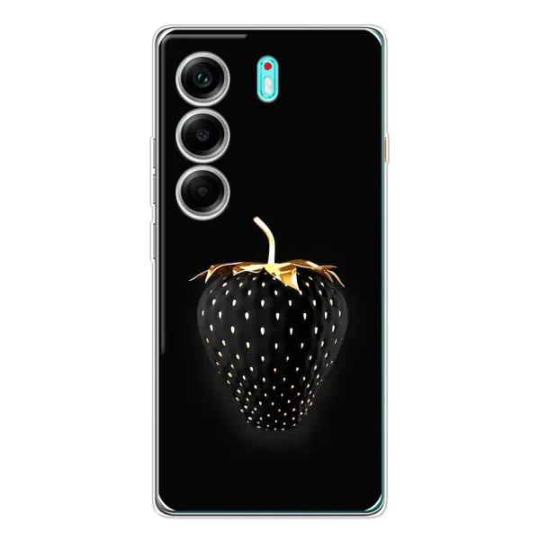 Чехол с рисунком «Чёрная клубника» для TECNO Camon 40 Чехол с рисунком «Чёрная клубника» для TECNO Camon 40