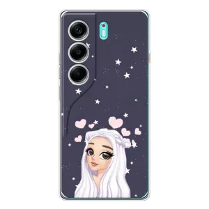 Чохол Стильні дівчата на TECNO Camon 40 (Дівчина та серця)